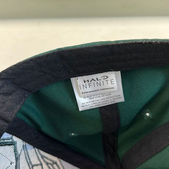 Halo Infinite Men's Green Master Chief Helmet Dad Hat‎ Cap OSFA - Picture 6 of 6
